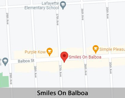 Map image for Emergency Dental Care in San Francisco, CA